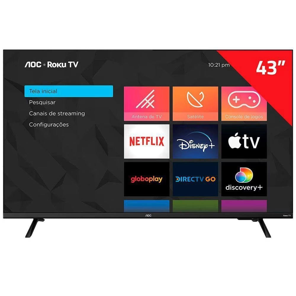 Smart Tv 43 Aoc Full Hd 43S5135/78G Roku Tv