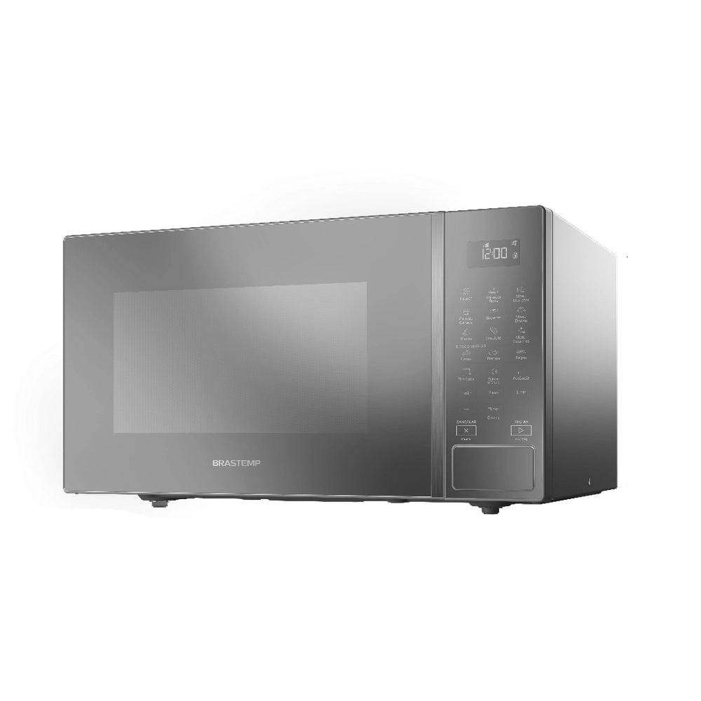 Micro-ondas Brastemp BMS46 32L Espelhado com Menu Gourmet Cinza