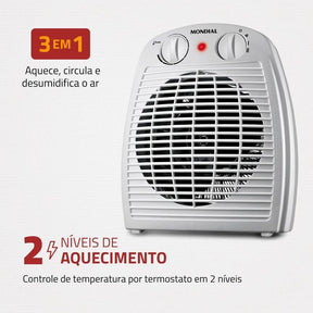 Aquecedor de Ar Mondial 1500W - A-08