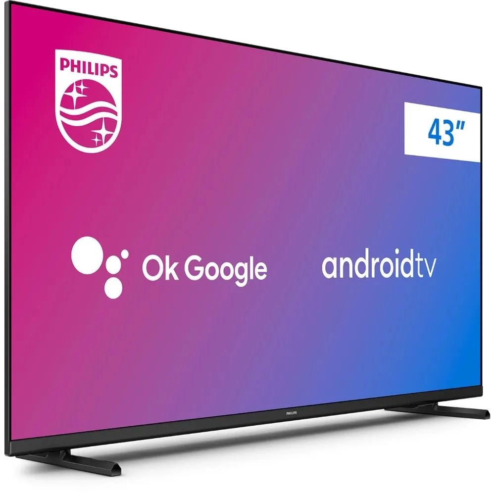 Smart TV Philips 43" Full HD Android 43PFG6917/78 Comando de Voz HDR 3 HDMI Wifi 5G Bluetooth Dolby Atmos