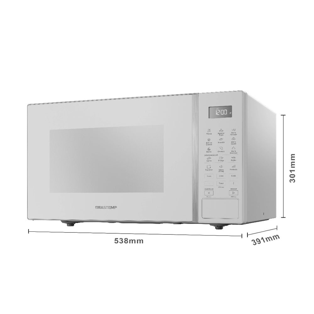 Micro-ondas Brastemp BMS46 32L com Menu Gourmet Branco