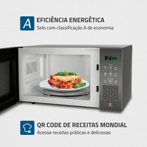 Micro-ondas Mondial MO-02-34-E 1400W 34 Litros Inox