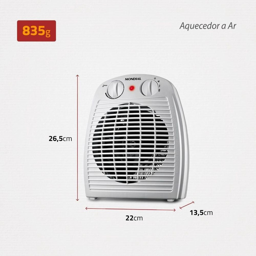 Aquecedor de Ar Mondial 1500W - A-08