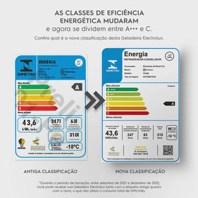 Geladeira/Refrigerador Frost Free cor Inox 310L Electrolux (TF39S)