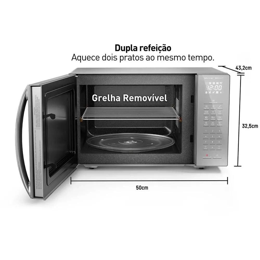 Micro-Ondas Panasonic NN-ST67LSRUN 34L 900W Inox